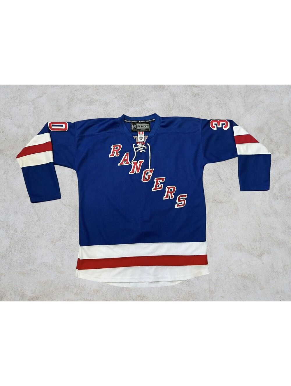 Vintage Reebok CCM NY Rangers Center Ice Top Canada 54 XXL